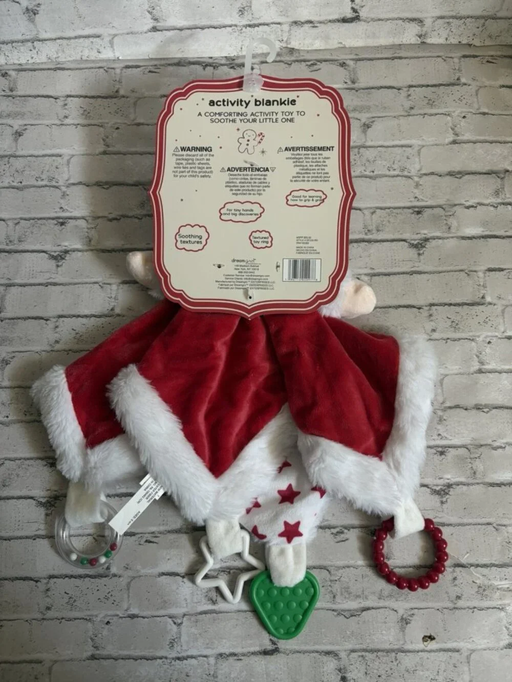 Dreamgro Christmas Baby “My First Christmas” Activity Blankie NEW